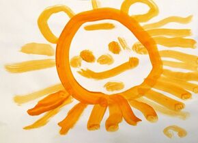 Die Sonne gezeichnet von Emily Arnold 4-jährig